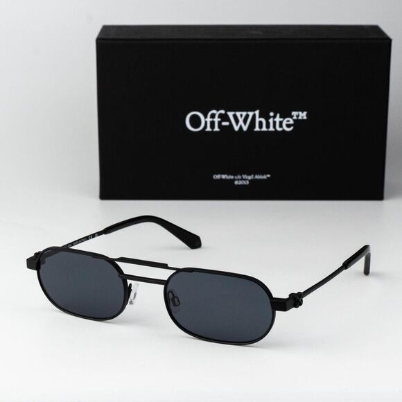Off-White VAIDEN Women Sunglasses Black Grey Oval OERI123 VAIDEN 1007 main image 15
